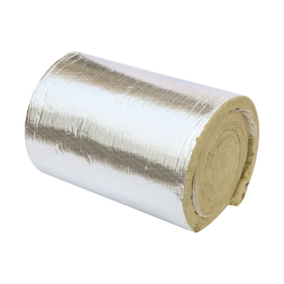 Thermal Insulation Stone Wool Roll With Fireproof Aluminum Foil Mineral Wool Blanket For Building Acoustic Control