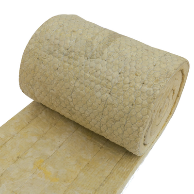 Wire Meshed Rock Wool Felt For External Wall, Roofing And Floating Floor