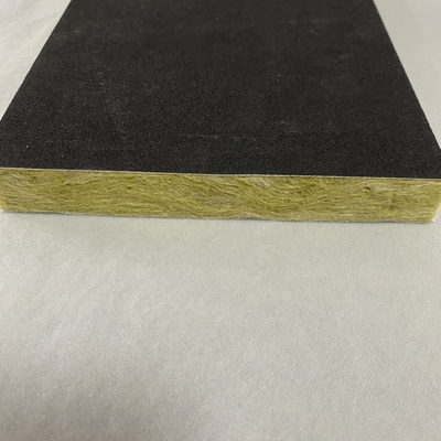 Square Insulation Mineral / Stone / Rockwool Ceiling Tiles White Or Black Color