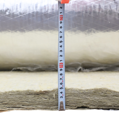 Moisture Resistant Stone Wool Roll With Aluminum Foil To Wrap Insulation Material For Ventilation Duct