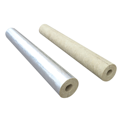 Fireproof Insulated Mineral Wool Tube Insulation Rock Wool Pipe Cover In HVAC System