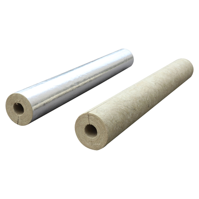 Fireproof Insulated Mineral Wool Tube Insulation Rock Wool Pipe Cover In HVAC System