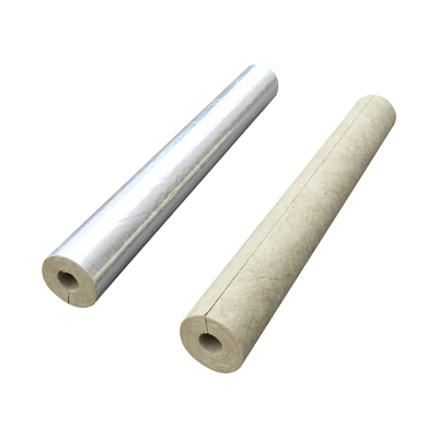 Fireproof Insulated Mineral Wool Tube Insulation Rock Wool Pipe Cover In HVAC System