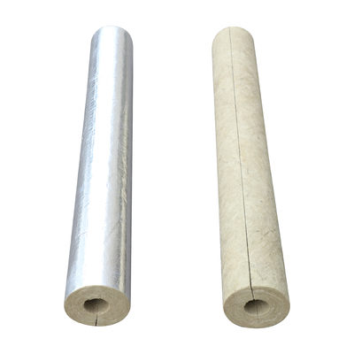 Fireproof Insulated Mineral Wool Tube Insulation Rock Wool Pipe Cover In HVAC System