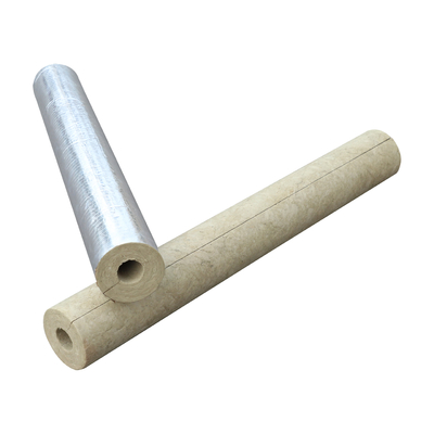 Fireproof Stone Wool Insulation Tube Rock Wool Pipe Cover For HVAC System