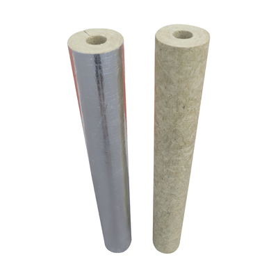 Fireproof Stone Wool Insulation Tube Durable HVAC System Rock Wool Pipe Cover Heat Insulation Material
