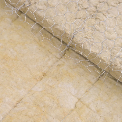 70 Kg/M3 Stone Wool Felt Building Insulation Material Mineral Wool Blanket Wire Mesh 50 Mm