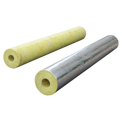 Pre-Slit / Unslit  Fiberglass Wool Thermal Pipe Insulation with Aluminum Foil Facing