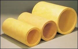 Industrial Hot Steam Pipeline Insulation Fireproof Glass Wool Pipe / Tube Insulation