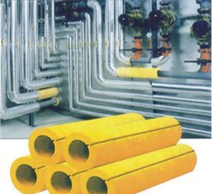 Industrial Hot Steam Pipeline Insulation Fireproof Glass Wool Pipe / Tube Insulation
