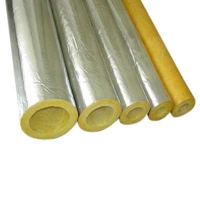 3 Inch Air Conditioner Copper Colored Aluminum Pipe Insulation Glass Wool Jacket