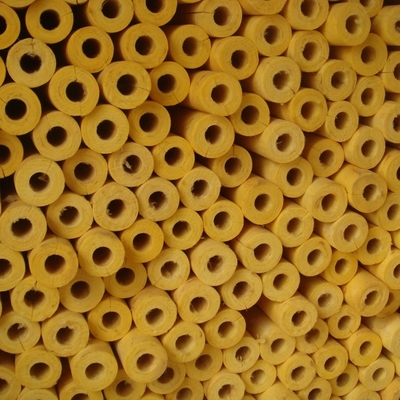 3 Inch Air Conditioner Copper Colored Aluminum Pipe Insulation Glass Wool Jacket