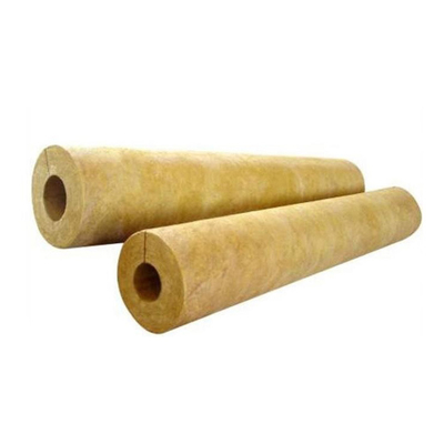 Eco Friendly Basalt Mineral Stone Wool Insulation Rock Soundproof Pipe For Tubing Heat Preservation