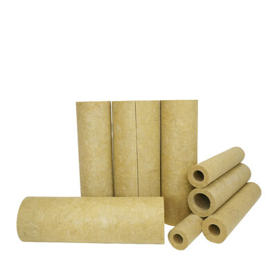 CE-Certified Industrial Rock Wool Pipe High-Temperature Heat Insulation Fireproof Thermal