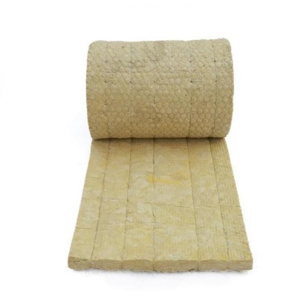 Wire Meshed Rock Wool Felt For External Wall, Roofing And Floating Floor