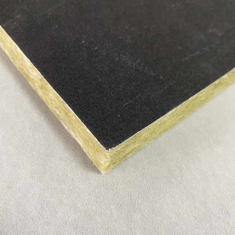 Square Insulation Mineral / Stone / Rockwool Ceiling Tiles White Or Black Color