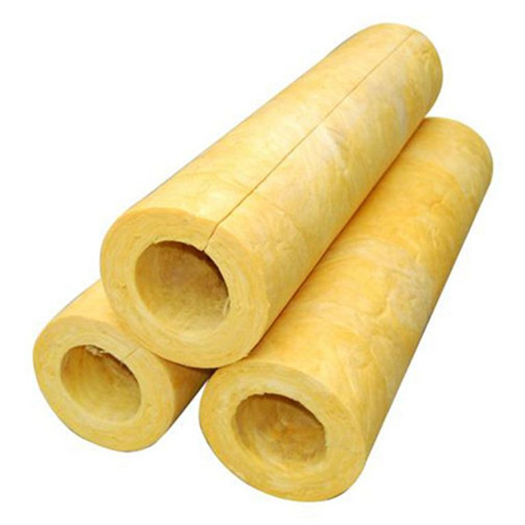 Industrial Hot Steam Pipeline Insulation Fireproof Glass Wool Pipe / Tube Insulation