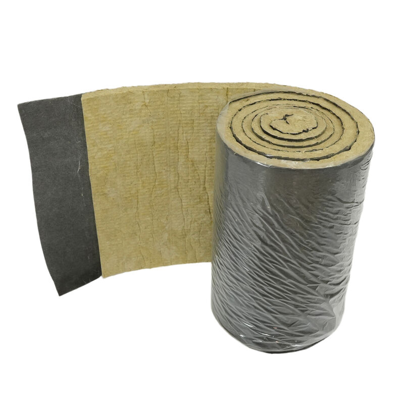 Rock Wool Insulation Blanket with Black Mat Facing - Superior Heat and Sound Insulation