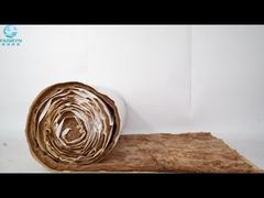 ΝΕΟ - καφέ υαλοβάμβακα κουβέρτα με λευκή επένδυση